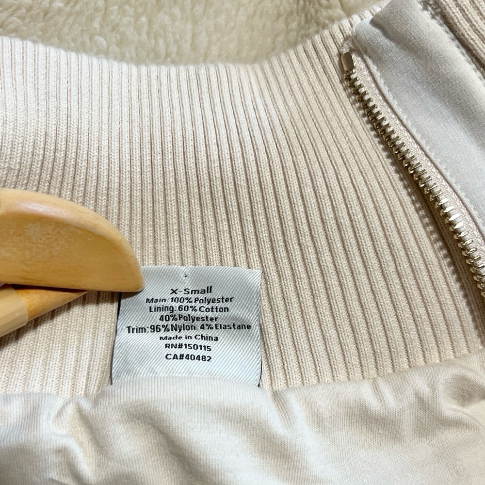 Varley Marney Oversized Fuzzy Jacket Fleece Sherpa - Picture 12 of 16
